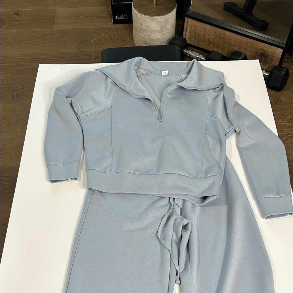 Women's Light Blue Pantsuit